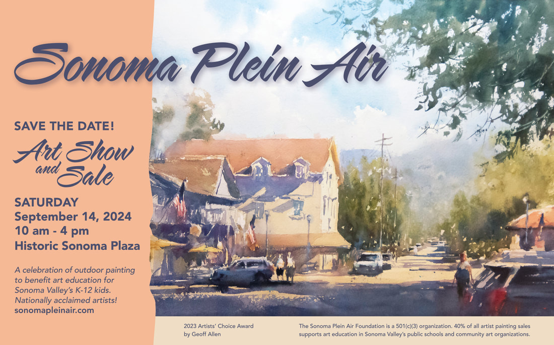 Plein Air artist painting in Sonoma